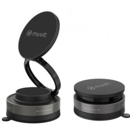 Soporte de Smartphone para Coche Muvit For Change MCCHL0035/ Negro