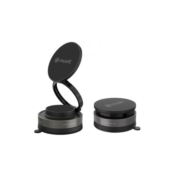 Soporte de Smartphone para Coche Muvit For Change MCCHL0035/ Negro