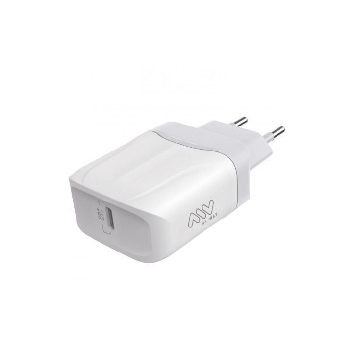 Cargador de Pared Myway MWACC0005/ 1xUSB Tipo-C/ 20W