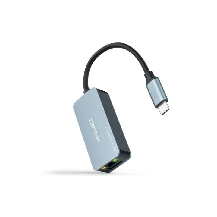 Adaptador USB Tipo-C - RJ45 Nanocable 10.03.0410/ 2500Mbps