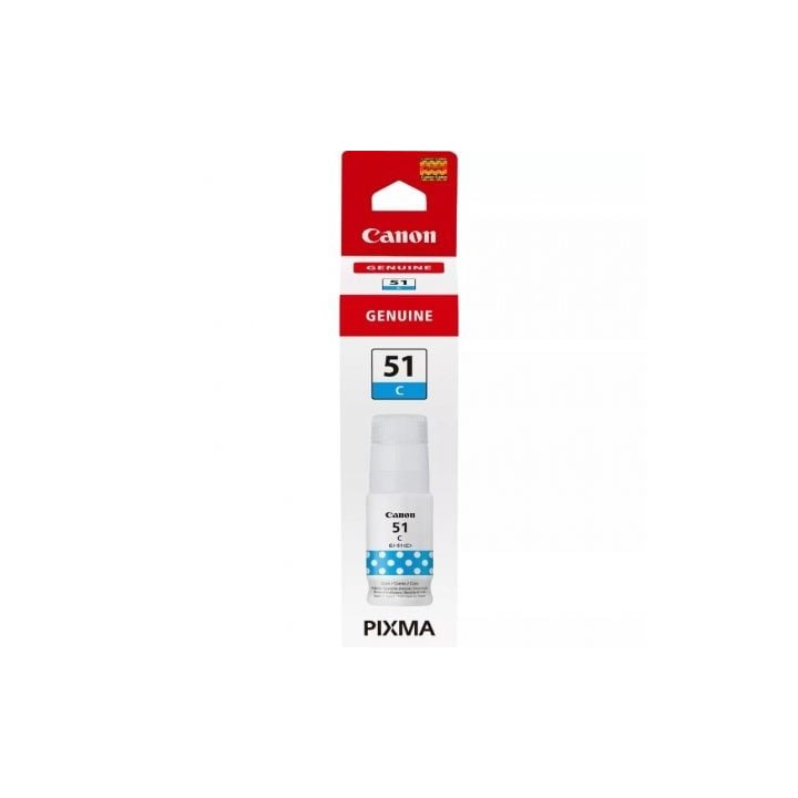 Botella de Tinta Original Canon GI-51/ Cian