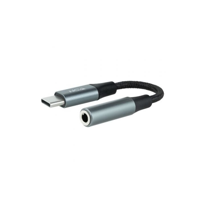 Conversor USB Tipo-C Nanocable 10.24.1204/ USB Tipo-C Macho - Jack 3.5 Hembra