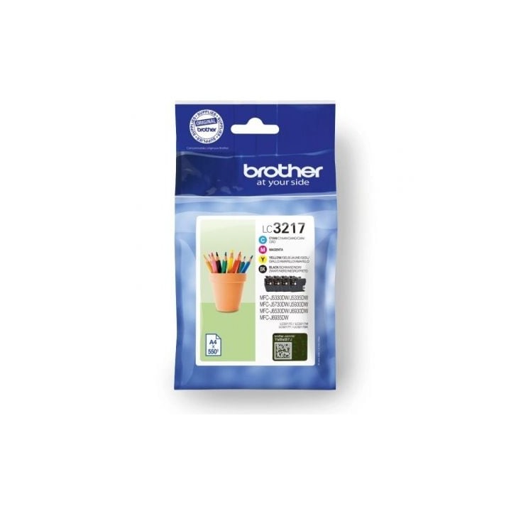 Cartucho de Tinta Original Brother LC3217VAL/ Multipack/ Negro/ Cian/ Magenta/ Amarillo