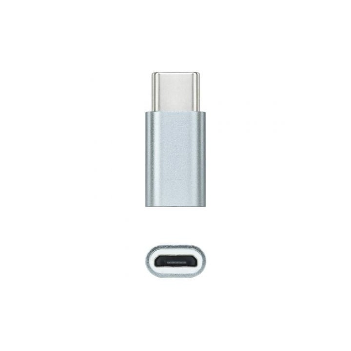 Adaptador Nanocable 10.02.0011/ USB Tipo-C Macho - MicroUSB Hembra