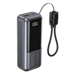 Gembird Powerbank con LCD 10000 mAh Gris