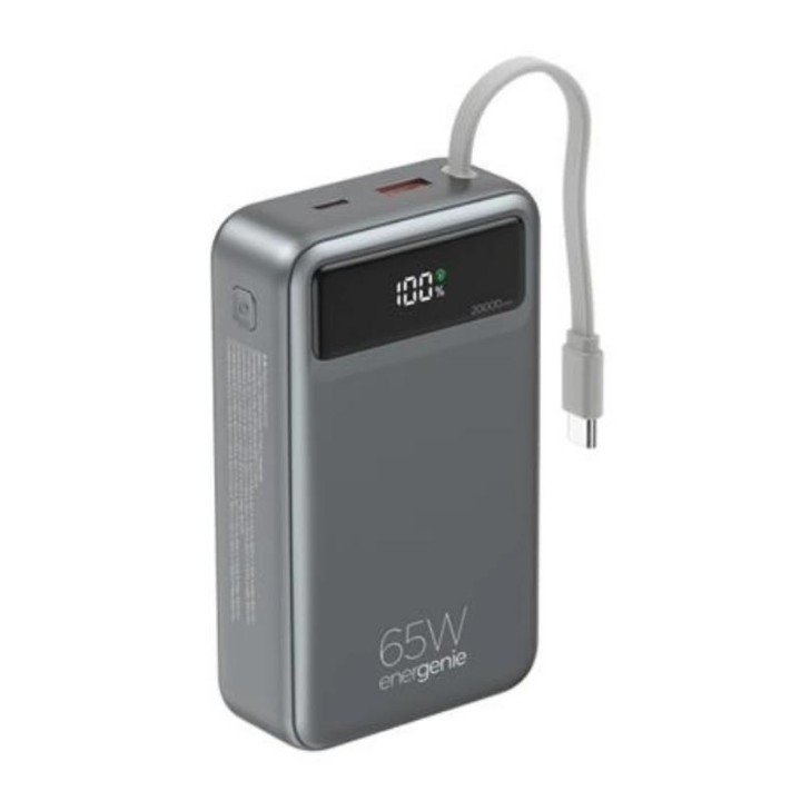 Gembird Powerbank 65 W c/cable 20000 mAh