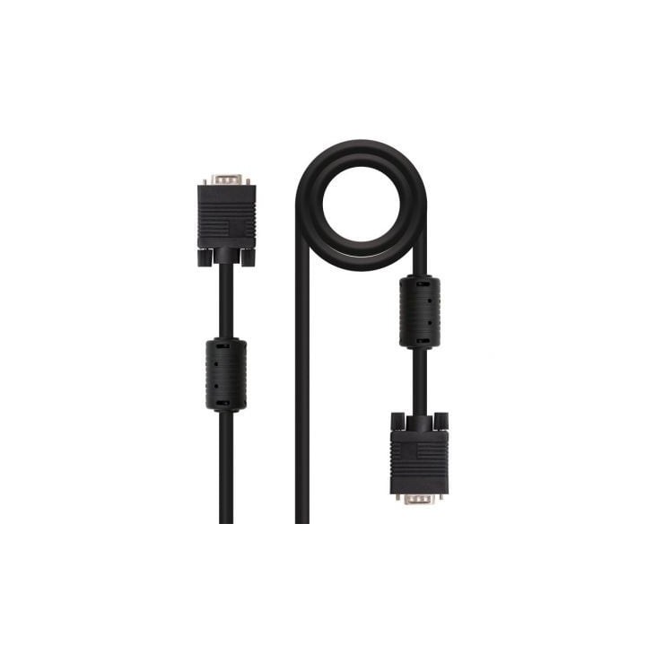 Cable SVGA Nanocable 10.15.0115/ VGA Macho - VGA Macho/ 15m/ Negro