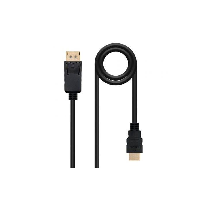 Cable DisplayPort Nanocable 10.15.4305/ DisplayPort Macho - HDMI Macho/ 5m/ Negro