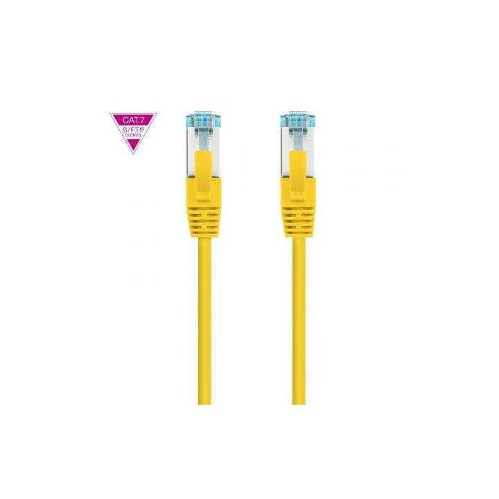 Cable de Red RJ45 SFTP Nanocable 10.20.1700-L25-Y Cat.7/ LSZH/ 25cm/ Amarillo