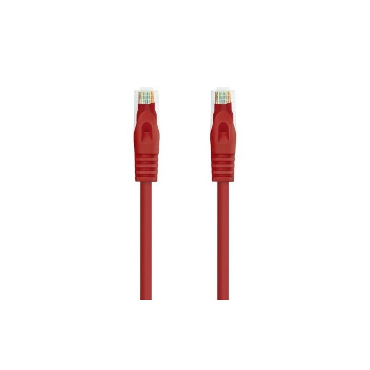 Cable de Red RJ45 UTP Nanocable 10.20.1800-L25-R Cat.6A/ LSZH/ 25cm/ Rojo