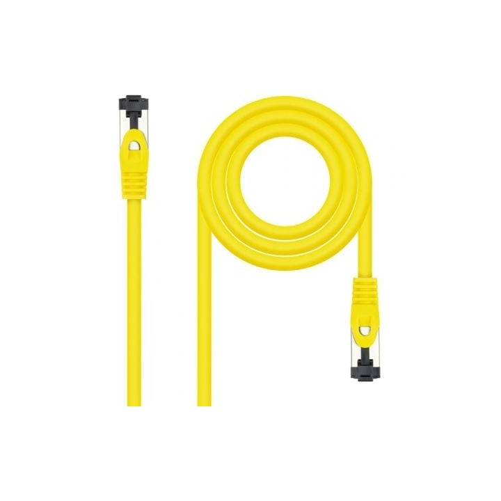 Cable de Red RJ45 SSTP Nanocable 10.20.2000-L25-Y Cat.8.1/ 25cm/ Amarillo