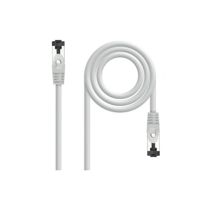 Cable de Red RJ45 SSTP Nanocable 10.20.2000-L30 Cat.8.1/ 30cm/ Gris
