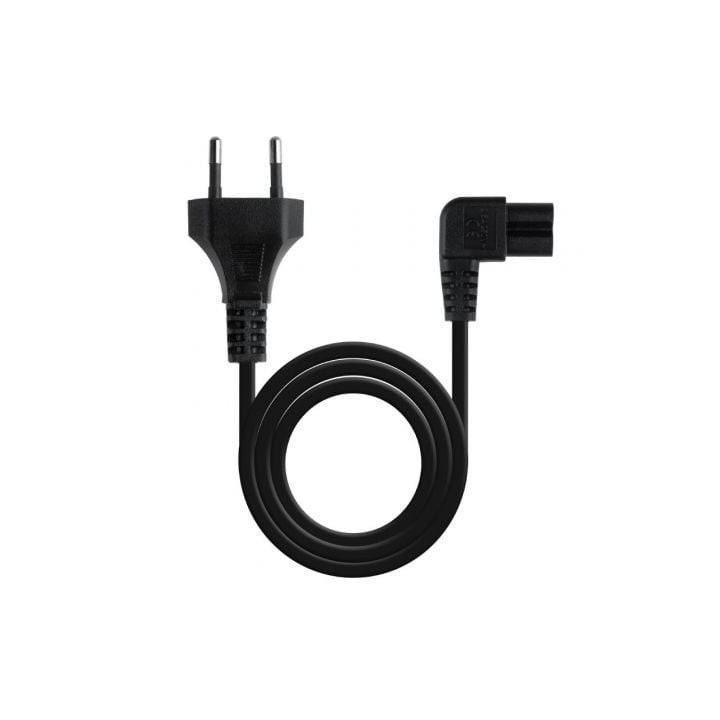 Cable Alimentación Acodado Nanocable 10.22.0503/ CEE7/16 Macho - C7 Hembra/ 3m/ Negro