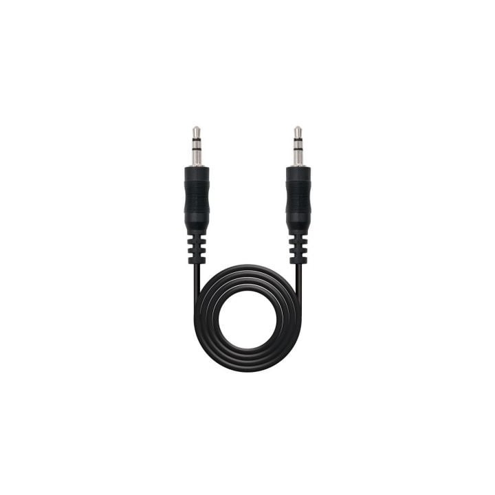Cable Estéreo Nanocable 10.24.0103/ Jack 3.5 Macho - Jack 3.5 Macho/ 3m/ Negro