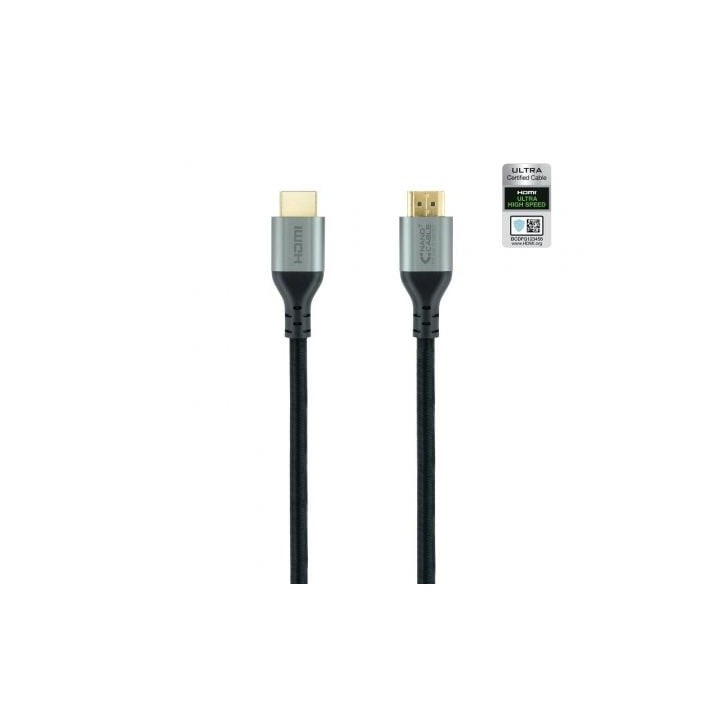 Cable HDMI 2.1 8K Nanocable 10.15.8102/ HDMI Macho - HDMI Macho/ 2m/ Certificado/ Negro
