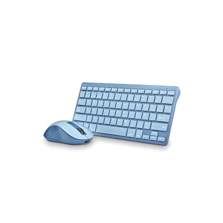 Teclado y Ratón Inalámbricos NGS Fantasy Kit Blue/ Azul