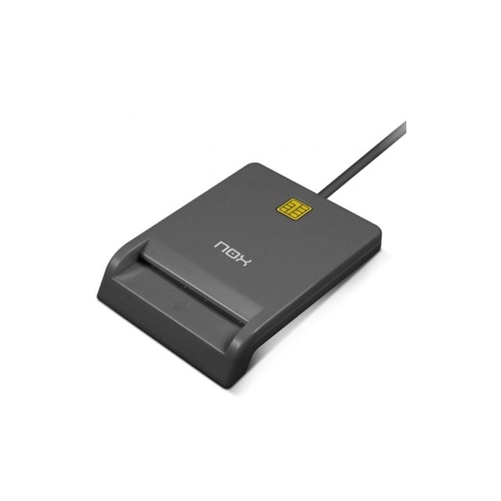 Lector de DNI y Tarjetas Nox Card ID/ USB 2.0/ Negro