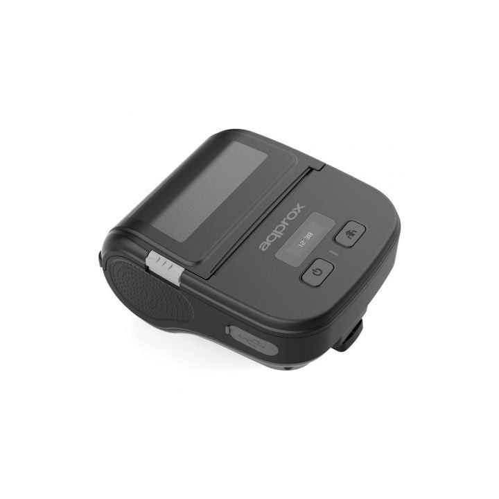 Impresora de Tickets Approx appPOS80PORTABLE/ Térmica/ Ancho papel 80mm/ USB-Bluetooth/ Negra