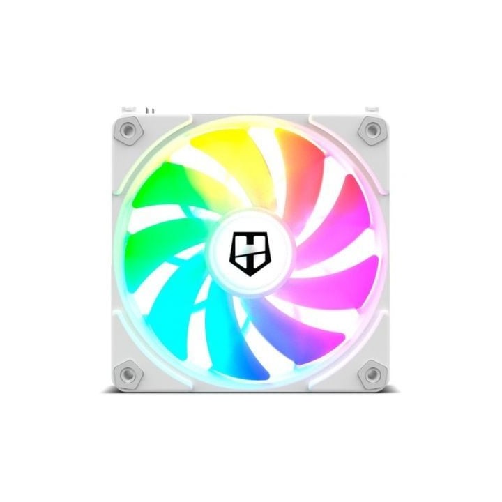 Ventilador Nox Easy Link/ ARGB/ 12cm/ Blanco