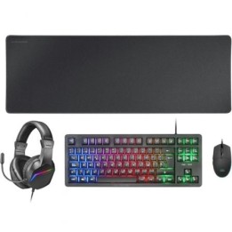 MARS GAMING Combo Gaming MCP-RGB3 4EN1 Negro