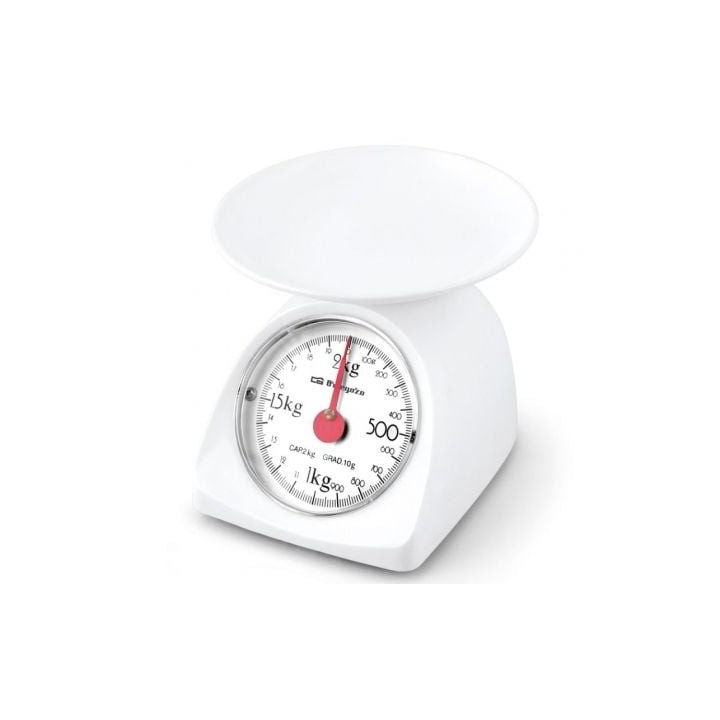 Báscula de Cocina Orbegozo PC 1015/ hasta 2kg/ Blanca