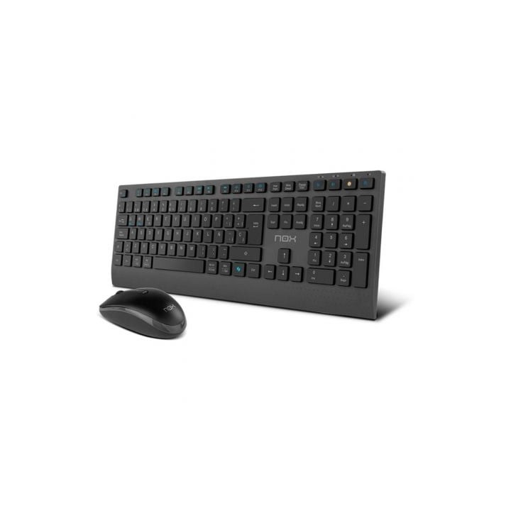 NOX LITE DUO Teclado+Ratón Inalámbrico Negro