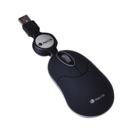 NGS Ratón Retráctil SINBLACK 1000dpi Negro