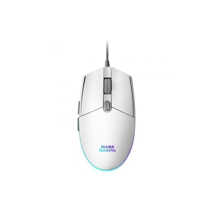Mars Gaming Ratón MMG 3200dpi RGB FLOW Blanco