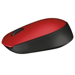 Logitech M171 Ratón Inalámbrico 1000 dpi Neg/Rojo