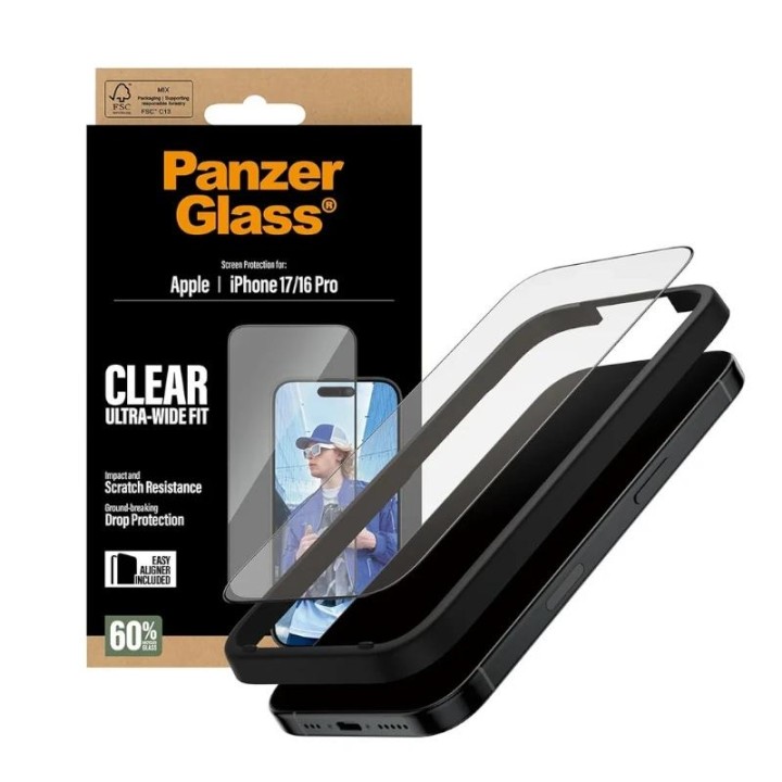 PanzerGlass Screen Protector iPhone 16Pro-17