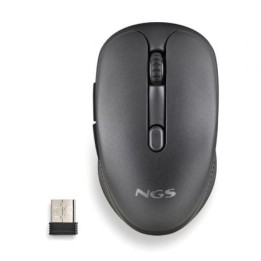 NGS Raton Inalambrico Recargable Silencioso Negro