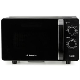 Microondas Orbegozo MIG 2071 CE/ 700W/ Capacidad 20L/ Función Grill/ Negro