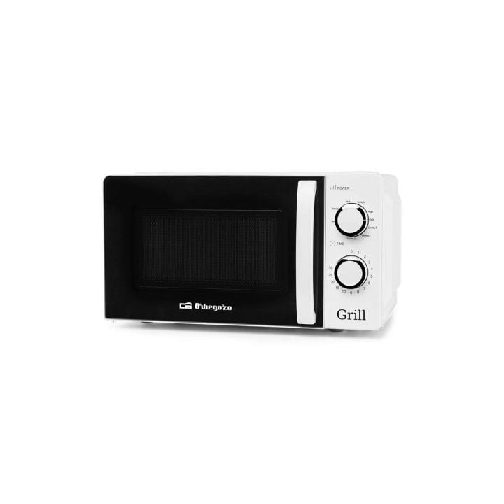 Microondas Orbegozo MIG 2130/ 700W/ Capacidad 20L/ Función Grill/ Blanco
