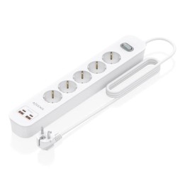 Aisens Regleta 5 tomas interruptor PD 2xUSBC 2xUSB