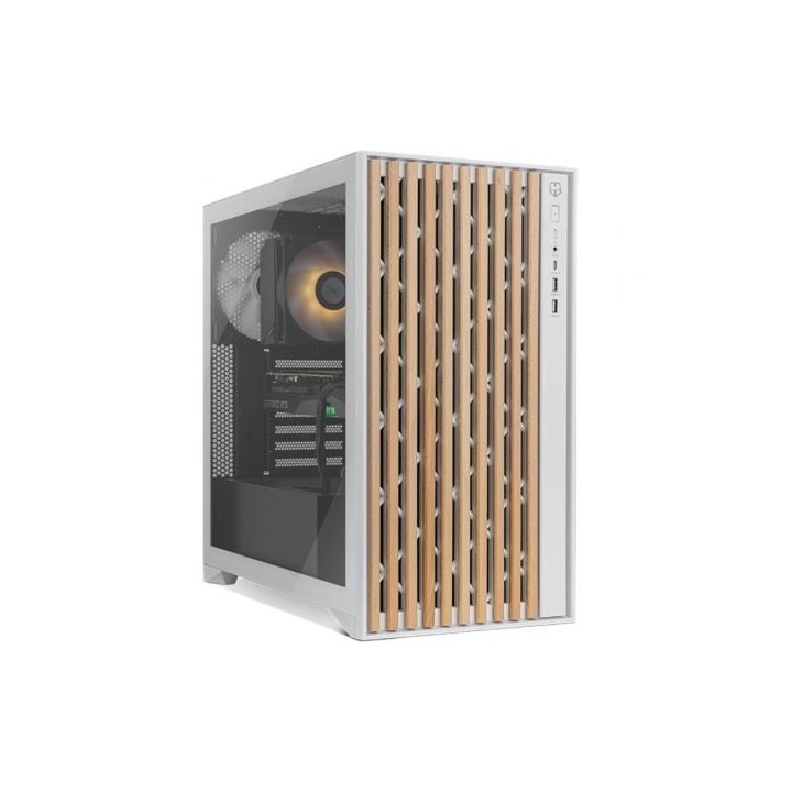 Nox Semitorre HUMMER ELEMENT madera blanco Type-C