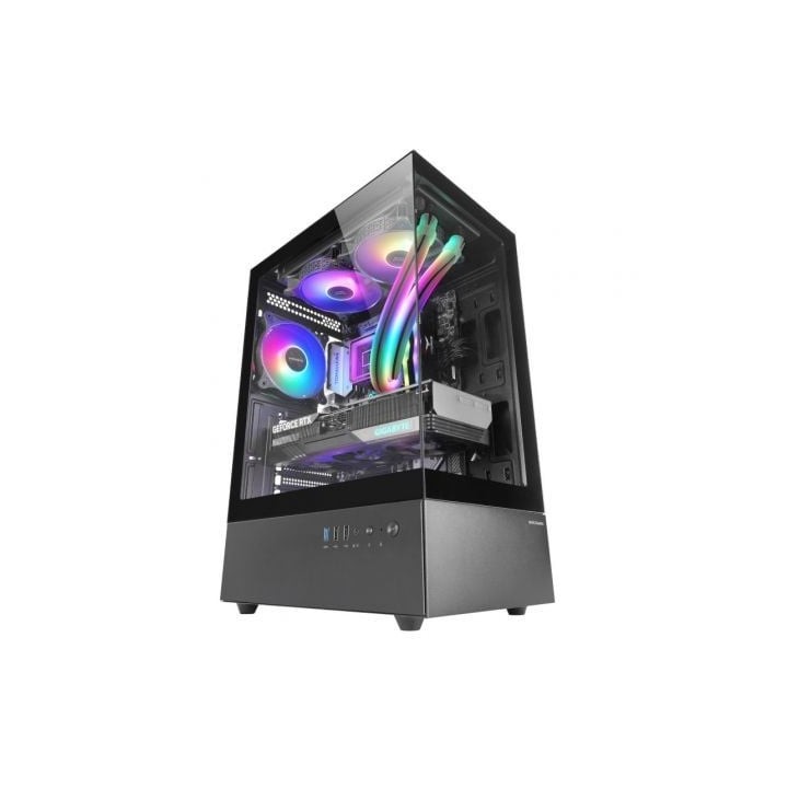 MARS GAMING Caja ATX Ventis FRGB Silence Negro