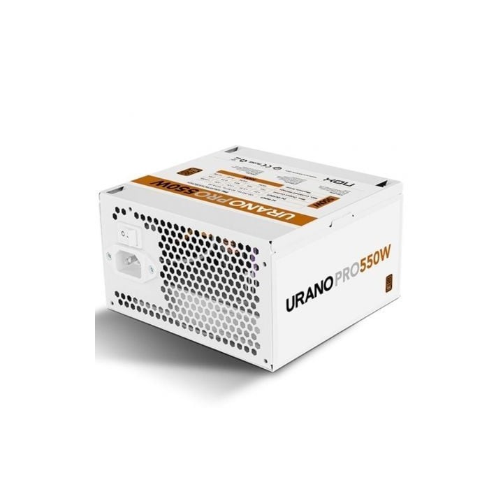 NOX Fuente ATX Urano PRO 550W Bronze Blanco