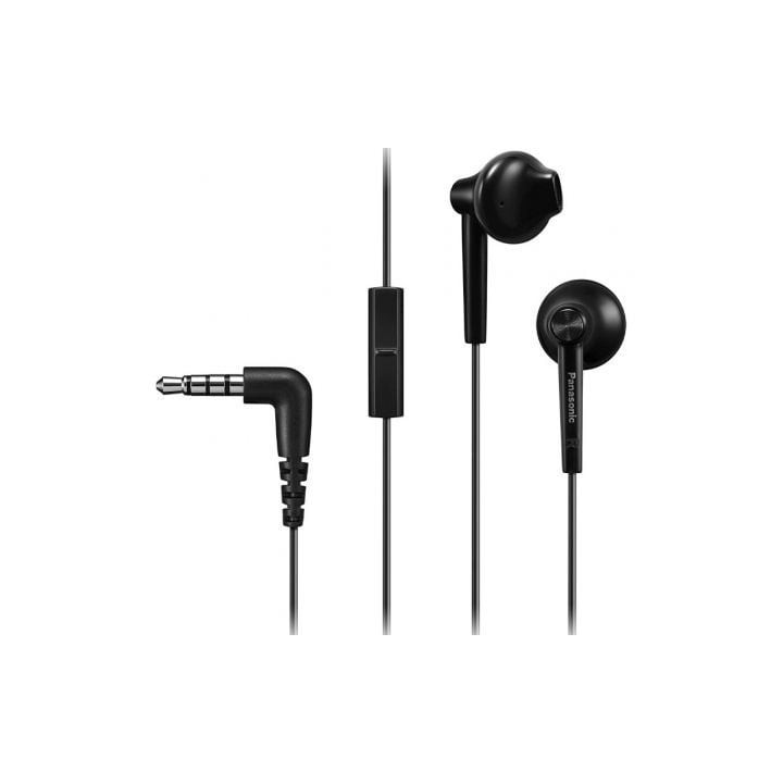 Auriculares Intrauditivos Panasonic RP-TCM55/ con Micrófono/ Jack 3.5/ Negros