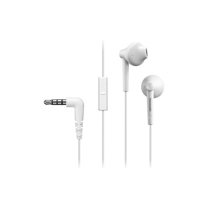 Auriculares Intrauditivos Panasonic RP-TCM55/ con Micrófono/ Jack 3.5/ Blancos