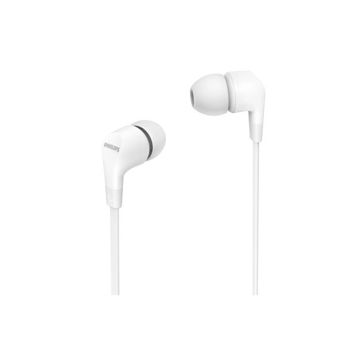 Auriculares Intrauditivos Philips TAE1105WT/ con Micrófono/ Jack 3.5/ Blancos