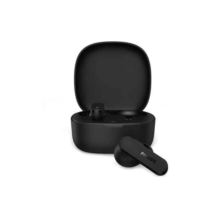 Auriculares Bluetooth Philips TAT2100BK con estuche de carga/ Autonomía 8h/ Negros