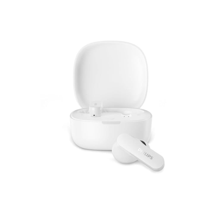 Auriculares Bluetooth Philips TAT2100WT con estuche de carga/ Autonomía 8h/ Blancos