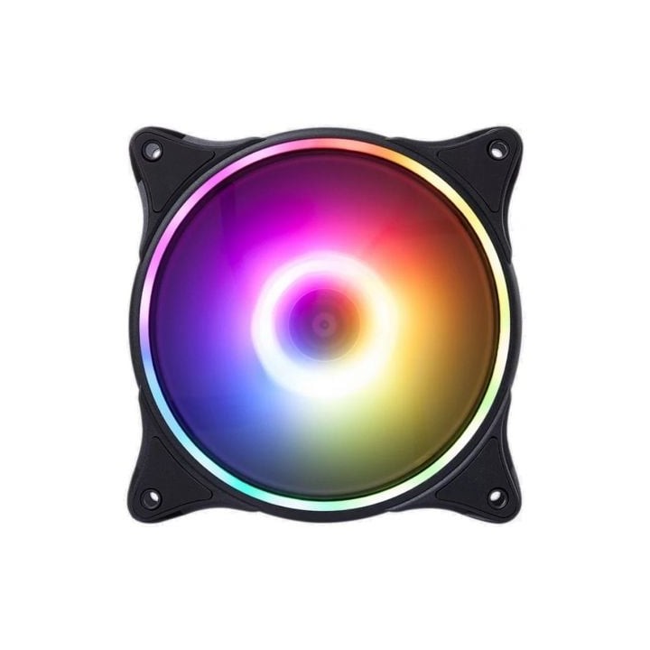 Ventilador Hiditec N18 ARGB/ 12cm/ Negro