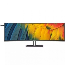 Monitor Profesional Ultrapanorámico Curvo Philips 45B1U6900C 44.5"/ Dual QHD/ Multimedia/ Regulable en altura/ Negro