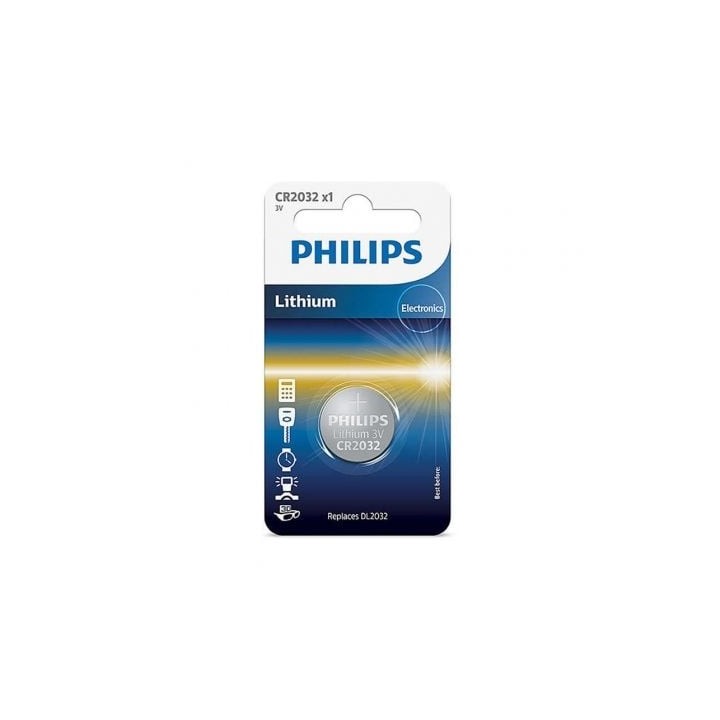 Pila de Botón Philips CR2032/ 3V