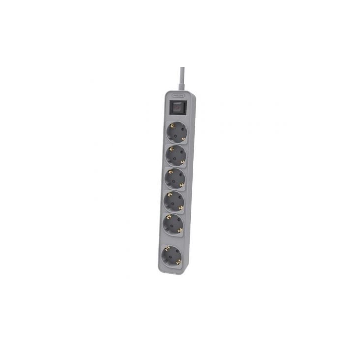 Regleta con Interruptor Philips CHP2164G/10/ 6 Tomas de corriente/ Cable 1.5m/ Gris