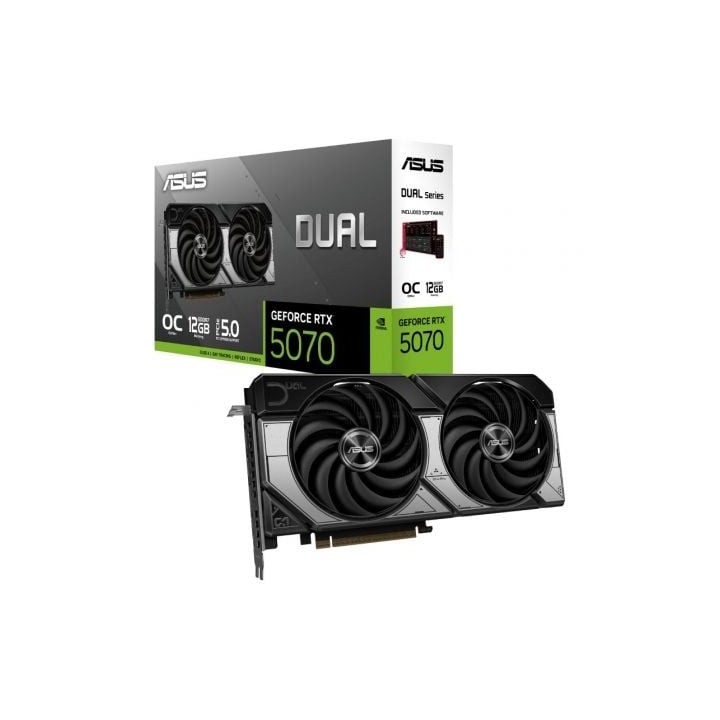 ASUS VGA NVIDIA DUAL RTX 5070 O12G DDR7
