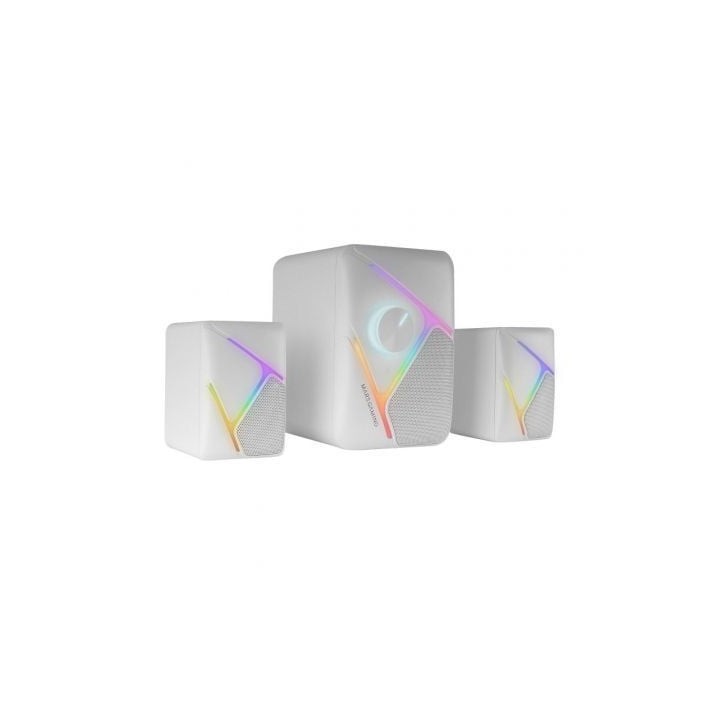Mars Gaming Altavoces MS-H21 2.1 35W RGB Blanco
