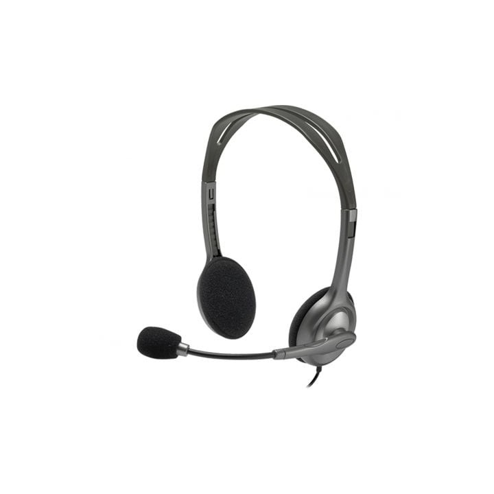 Auriculares Logitech H111/ con Micrófono/ Jack 3.5/ Negros
