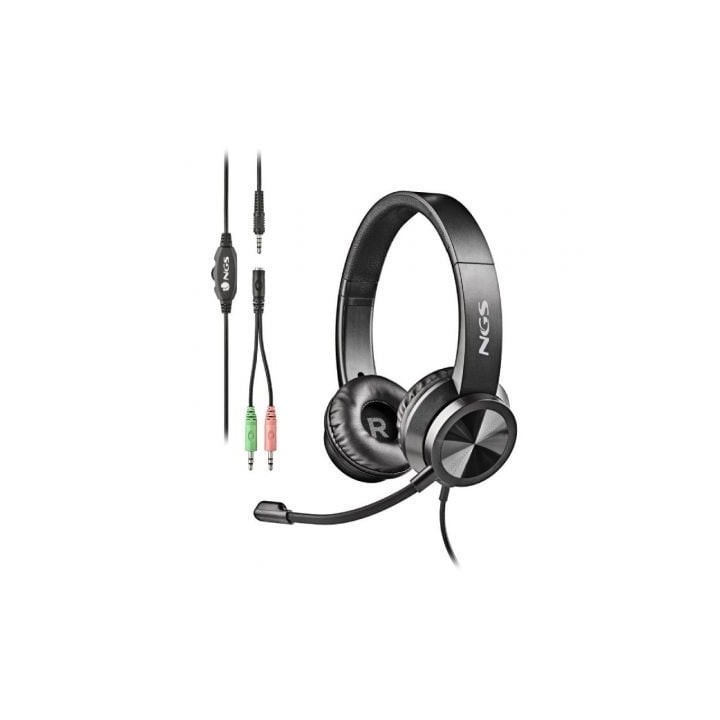 Auriculares NGS MSX 11 Pro/ con Micrófono/ Jack 3.5/ Negros